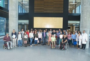 EOXI Vigo do 20 de xuño. Foto de grupo da reunión coas asociacións de pacientes.